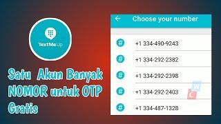 CARA Dapatkan banyak nomor gratis untuk OTP | TextMeUp