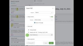 Export notes in Evernote as PDFs