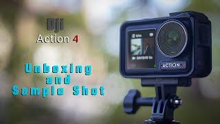 Unboxing And Sample shot #djiaction4 #unboxing