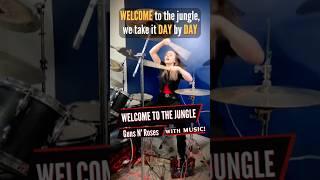 Guns N' Roses - Welcome to the Jungle (Drum Cover / Drummer Cam) Performed by Female Teen Drummer