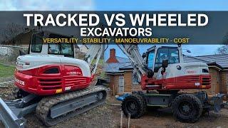 TRACKED VS WHEELED EXCAVATORS - Speed, Stability & More!