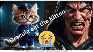 Dracula attack on kitten | cat stories | cat sad stories #catstories #catdie #catsadstories #animals