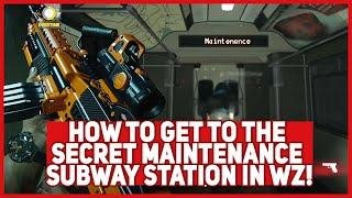 How to get to the Secret Maintenance Subway Station in Warzone! (Warzone Subway Easter Egg Season 6)