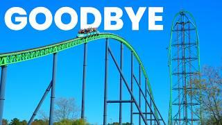 Taking Our Final Rides on Kingda Ka.