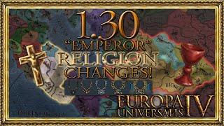 What's Changed With Religion in the 1.30 "Emperor" Update?