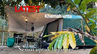 Tent Review | Cara pasang LATEST khemah unta