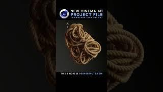 Dynamic Rope in Cinema 4D⭐C4D + Redshift Project File