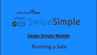 Swipe Simple Mobile | Running a Sale | M1 Tech Support