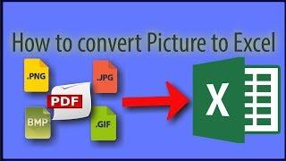 How to convert scanned image to excel table 2019 offline (Image to Excel tables)