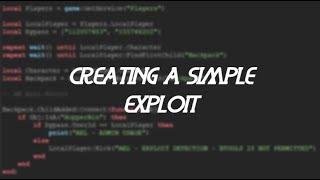 creating a simple exploit script