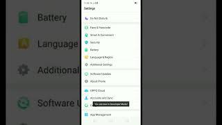 How to enable developer mode in oppo a3s phone