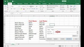 No Formula-Separate First Name & Last Name in MS Excel