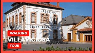 Walking tour Villaviciosa | North of Spain [4K]