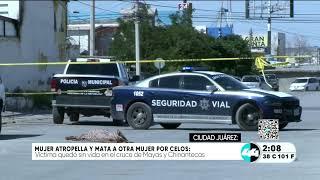 Mujer atropella y mata a otra mujer por celos