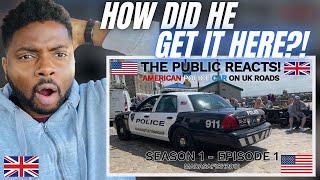 American Police Car On UK Roads! -  Brit Reacts