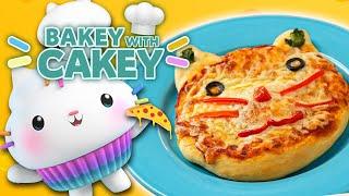 Cakey's Pizza Party!  Learn to Make These Cat-Themed Pizzas | BAKEY WITH CAKEY