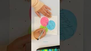 Easiest White Paper BIRTHDAY Card without glue /Beautiful Greeting Card #shorts #ytshorts #viral