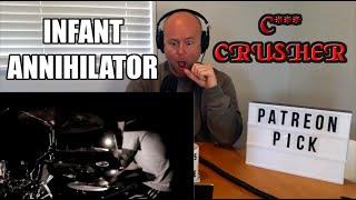 Drum Teacher Reacts: ''C-Crusher''| Infant Annihilator - Aaron Kitcher
