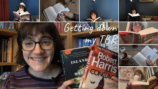 Tackling my long-term TBR | February Reading Vlog