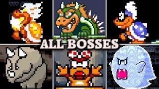 Super Mario World - All Boss Fights & Ending (No Damage)