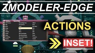 ZBrush - ZModeler Edge(Actions) - "Inset"