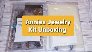 Unboxing Annie's Art & Craft Jewelry Necklace Earrings Kit
