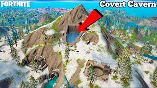 *NEW* COVERT CAVERN LOCATION GAMEPLAY - FORTNITE LOOTING GUIDE