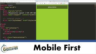 Apply the Mobile First Philosophy when Using Media Queries for Responsive Design