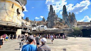 Star Wars Galaxy's Edge 2023 Long Walkthrough w/ Shops in 4K | Disney's Hollywood Studios July 2023