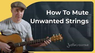 How to Mute Unwanted Notes When Playing Guitar