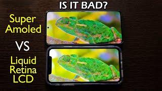 Samsung Galaxy S20+ vs iPhone XR/11 Display Comparison | Super Amoled vs Liquid Retina IPS LCD HINDI