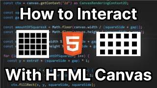 How to Interact With HTML Canvas