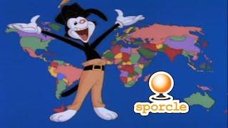 How does Yakko's World song perform in a Sporcle geography quiz?