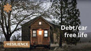 Debt/car-free tiny house couple: simple living + resilience