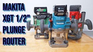 Makita 40v 1/2" Router takes on Plunge Routers from Milwaukee and HiKoki (Metabo HPT)