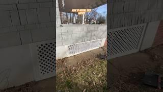 How to Deck Lattice #diy #construction #deck #lattice #howto #install #stepbystep #bluecollar #fyp