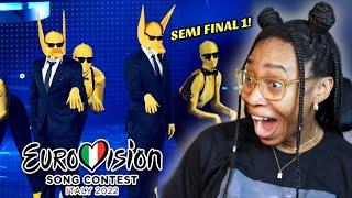 AMERICAN REACTS TO EUROVISION 2022 SEMI FINAL 1 FOR THE FIRST TIME!!  (FULL SHOW)