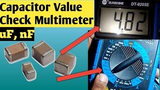How To Check Smd Capacitor With Digital Multimeter | SMD Capacitor Value Check With Multimeter