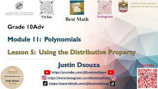 Using the Distributive Property [Module 11 Lesson 5]