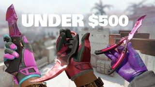 Top 10 Knife & Glove Combos in CS2 | Under $500! | BUDGET?