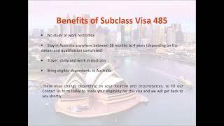 A Brief Information About Temporary Graduate Visa Subclass 485 | Migration Agent Sydney, Australia