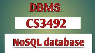 NoSQL database in DBMS tamil||CS3492||Anna university reg-2021.