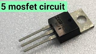 5 Easy circuit using mosfet irfz44