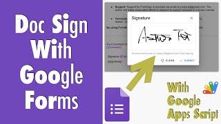 FormSign - Document Signature with Google Forms: GAS109