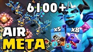 New Best Air Attack Strategies can 6100 Trophies?.. #sinhala #coc #clashofclans  #th17