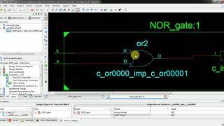 VHDL code for NOR gate using Data Flow modeling