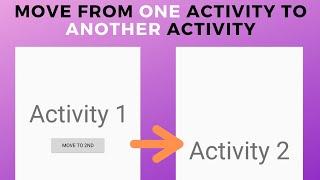 How to move from one activity to another in android studio on button click | Tech Projects