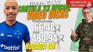 Dicas e Análises Rodada 8 do Cartola FC - 4° Lugar Liga dos Youtubers Top 1000 Nacional 2021 e 2023