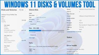 The New Windows 11 Disks & Volumes Hard Drive Management Tool