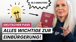 Einbürgerung in Deutschland: So bekommst du den deutschen Pass!